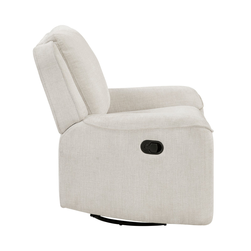 Home Elegance Monterey Beige Swivel Reclining Chair