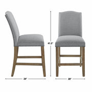 Steve Silver Grayson Gray Brown 7pc Counter Set