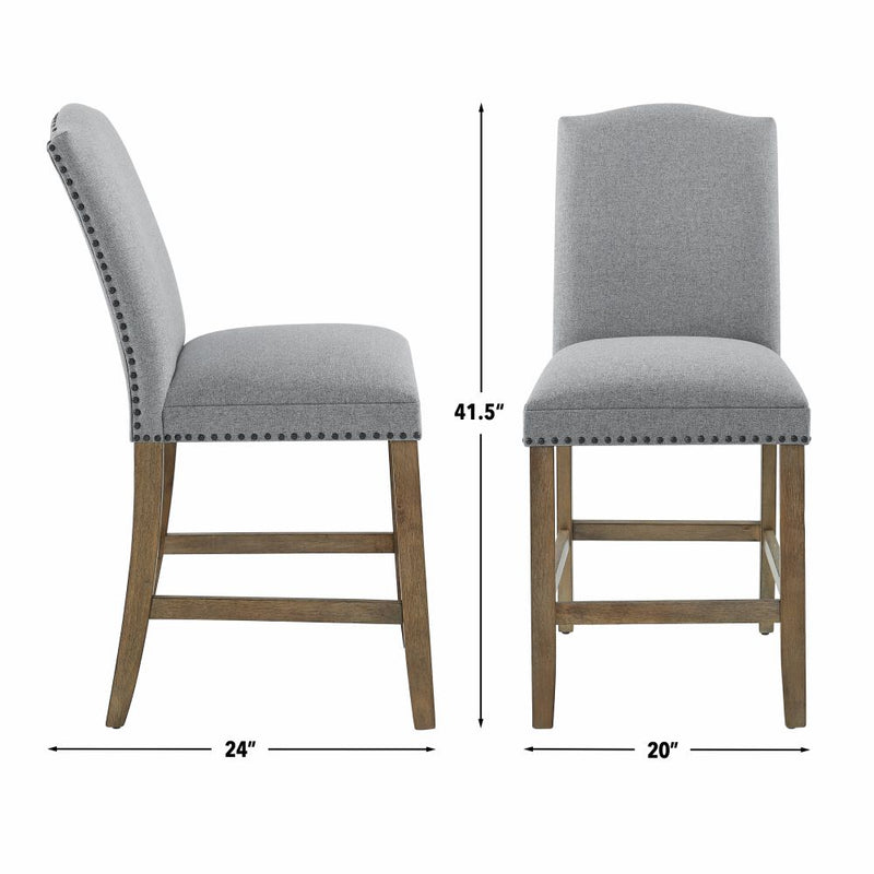 Steve Silver Grayson Gray Brown 7pc Counter Set