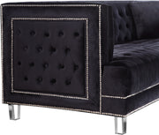 Meridian Furniture Lucas Black Velvet Chair