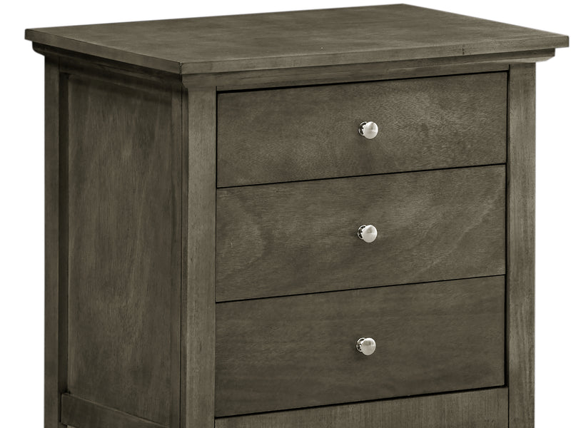 Glory Furniture Hammond White 3 Drawers Nightstand
