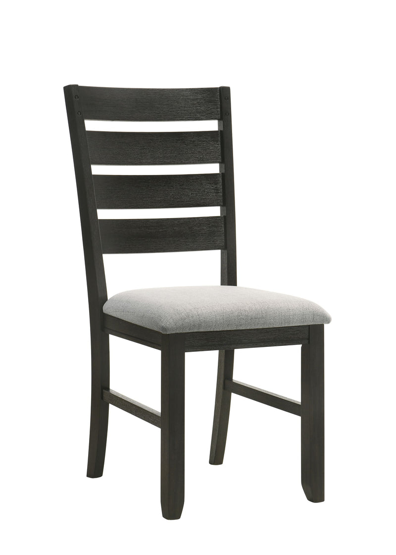 2 Crown Mark Bardstown Wheat Charcoal Side Chairs