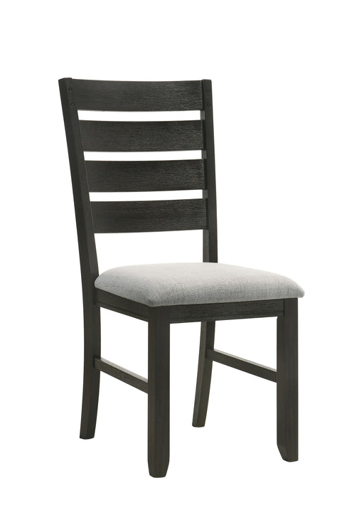 2 Crown Mark Bardstown Wheat Charcoal Side Chairs