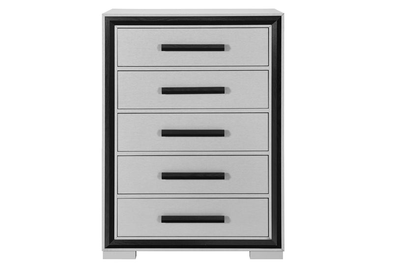 Global Furniture Amelia Black Grey Chest
