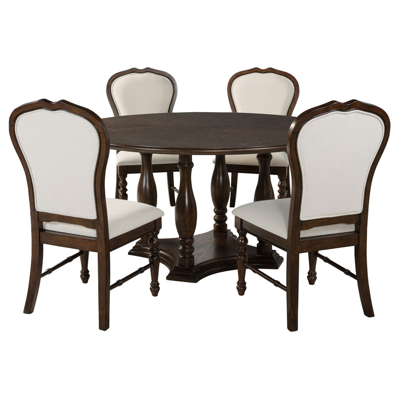 Coaster Furniture Landon Rich Brown 5pc Dining Room Set