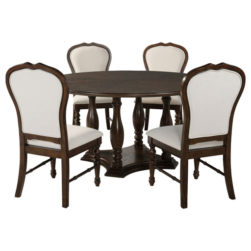 Coaster Furniture Landon Rich Brown 5pc Dining Room Set