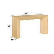 Acme Furniture Harold Natural Oak Sofa Table