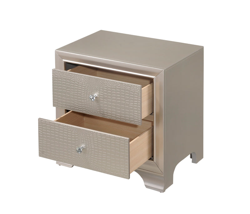 Crown Mark Lyssa Frost Night Stand