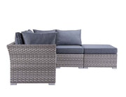 Acme Furniture Laurance Gray Patio Sectional with Cocktail Table