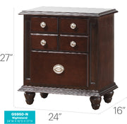 Glory Furniture Summit Cappuccino Night Stand