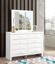 Glory Furniture Marilla Cherry Dresser and Mirror