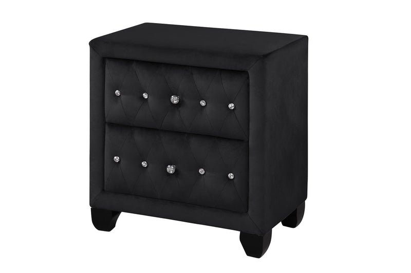 Galaxy Home Sophia Black Nightstand