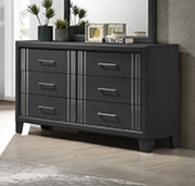 Crown Mark Charlie Charcoal Dresser