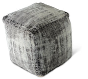 Steve Silver Hazel Gray Square Pouf