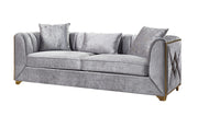 Galaxy Home Velencia Silver Sofa