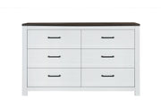 Global Furniture Ozark Grey Wash Dresser and Mirror