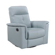 Home Elegance Bristow Blue Gray Swivel Glider Reclining Chair