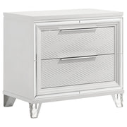 Coaster Furniture Marmore White Nightstand