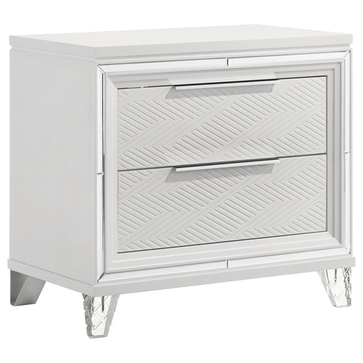 Coaster Furniture Marmore White Nightstand