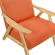 Home Elegance Damala Natural Dark Gray Accent Chair