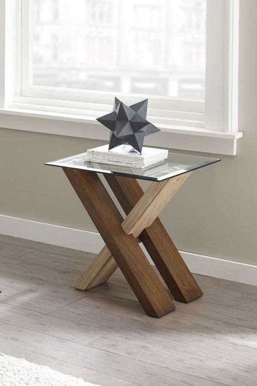 Steve Silver Tasha Natural Deep Cherry End Table