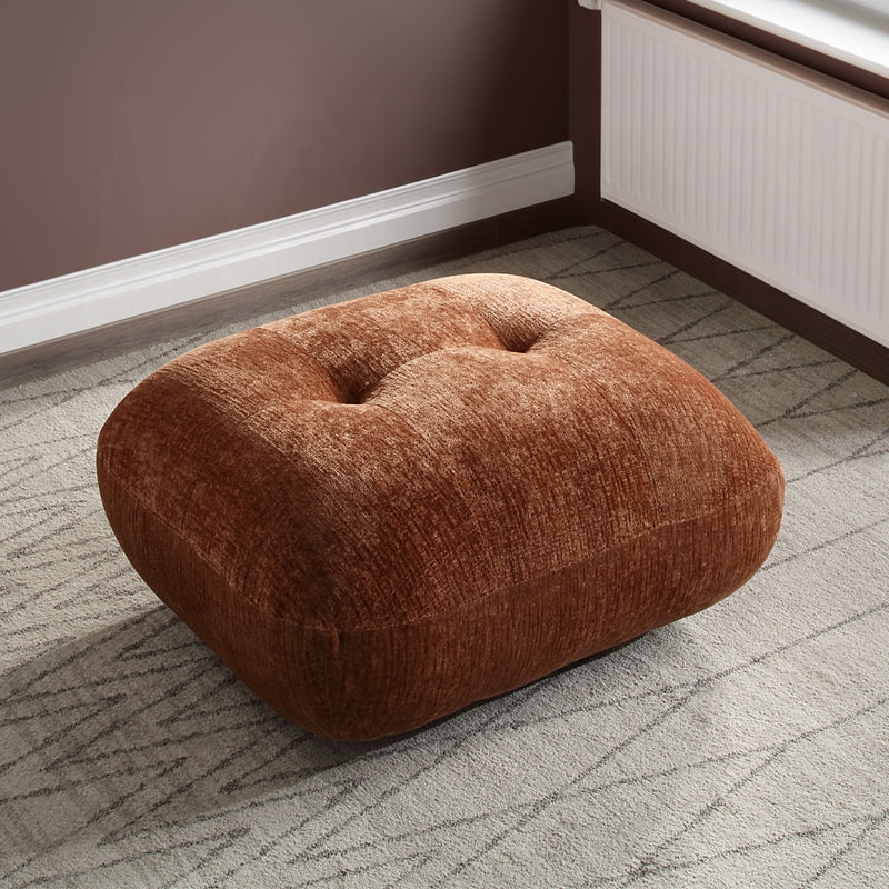 Acme Furniture Carrick Rust Brown Ottoman
