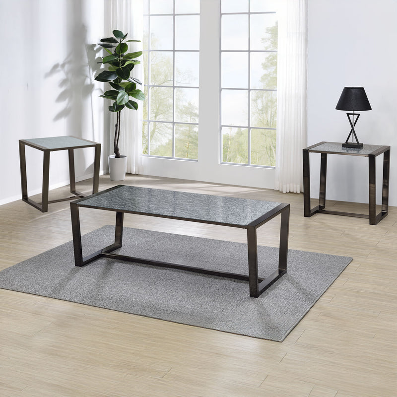 Steve Silver Mazie Black 3pc Coffee Table Set