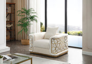 Glory Furniture Talia Ivory Chair