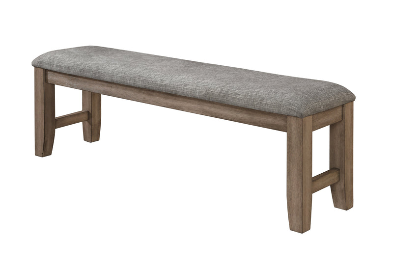 New Classic Furniture Harrisburg Walnut Bench