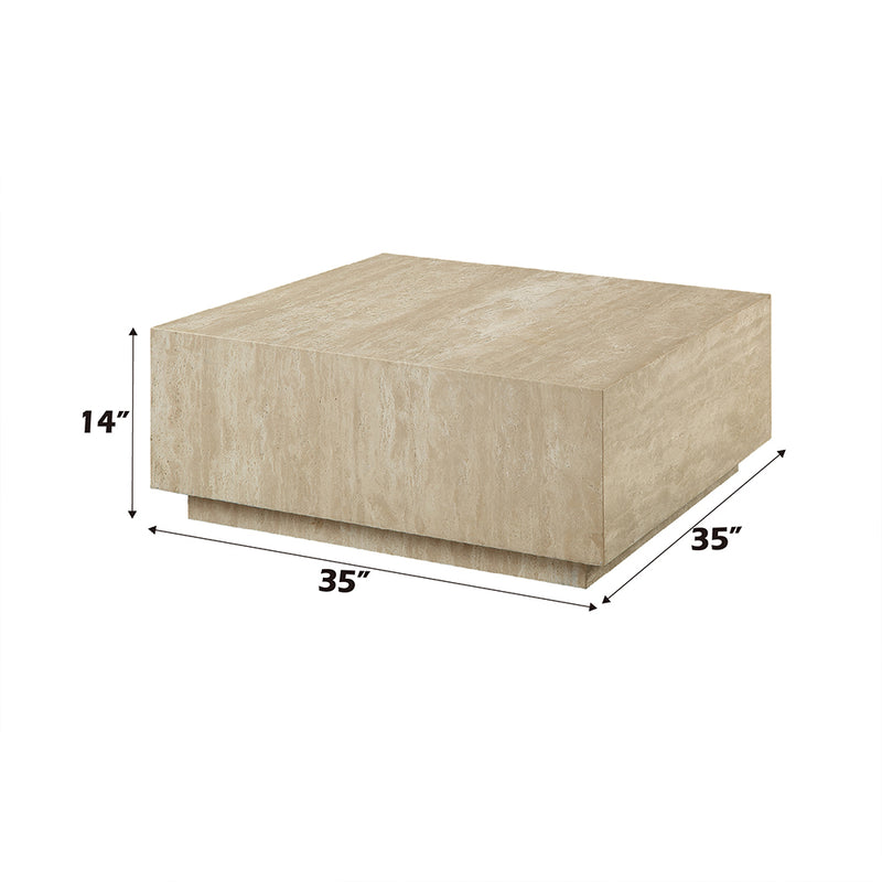 Acme Furniture Deon Beige Natrual Coffee Table