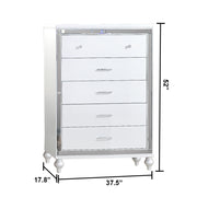 Galaxy Home Sterling White Drawer Chest
