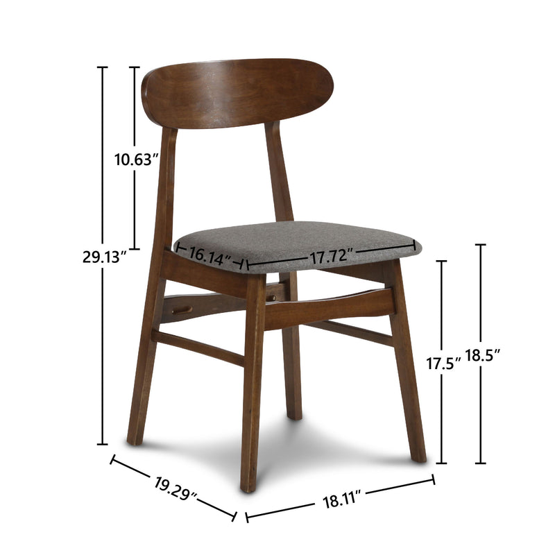 2 New Classic Furniture Morocco Walnut Brown Green Dining Chairs