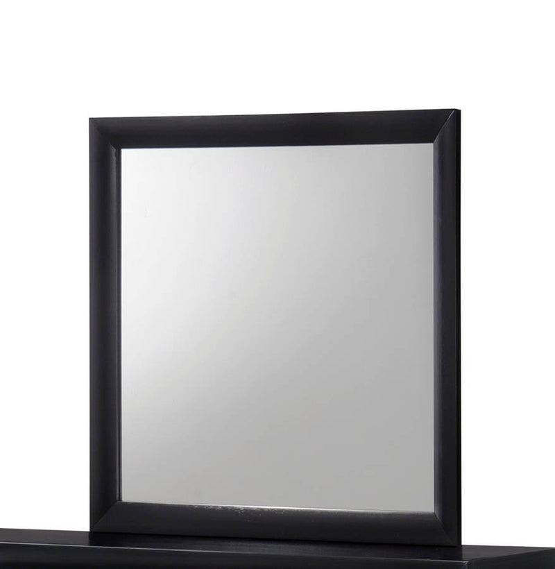 Crown Mark Emily Black Dresser And Mirror