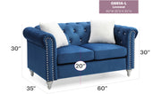 Glory Furniture Raisa Gray Velvet Loveseat