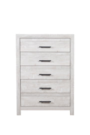 Galaxy Home Denver White 5 Drawer Chest
