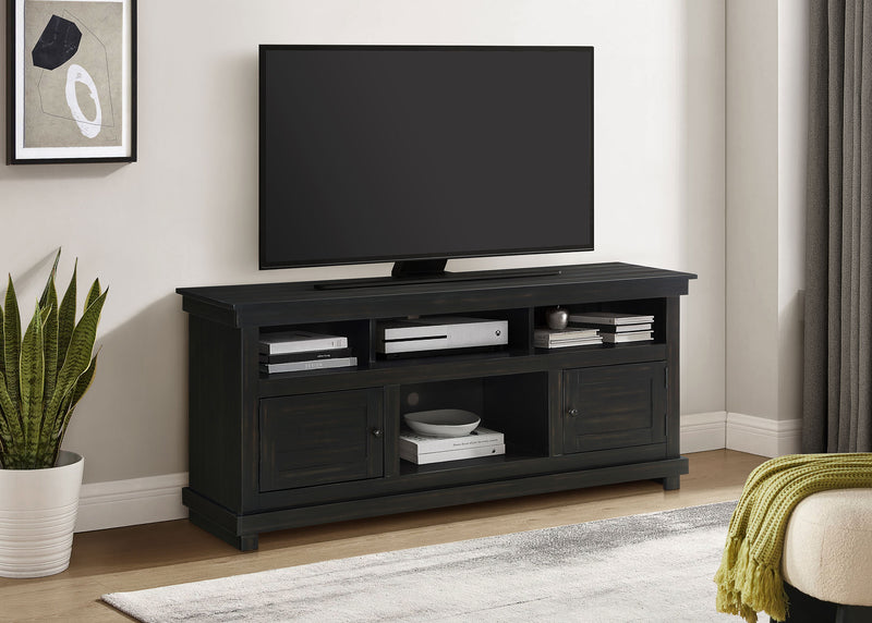 Coaster Furniture Payne Distressed Java Black 60 Inch TV Stand