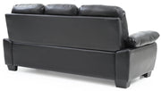 Glory Furniture Marta Gray Faux Leather Sofa