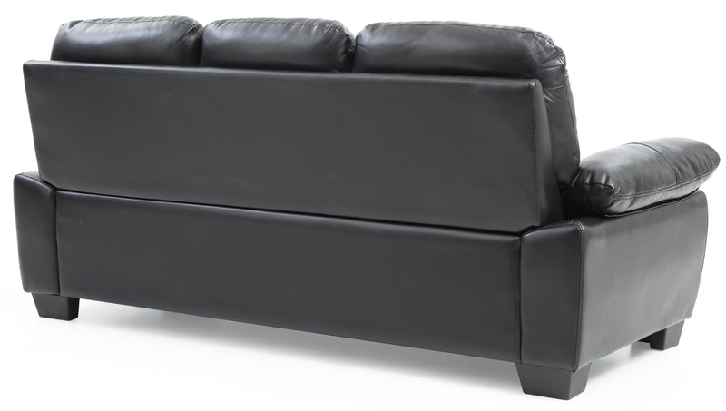 Glory Furniture Marta Gray Faux Leather Sofa