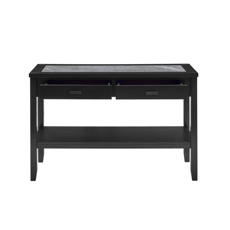 Steve Silver Garvine Black Gray Sofa Table