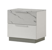 Galaxy Home Mist White Nightstand