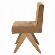 2 Acme Furniture Zoey Chocolate Oak Side Chairs