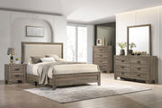 Crown Mark Millie Grey Twin Upholstery Bed
