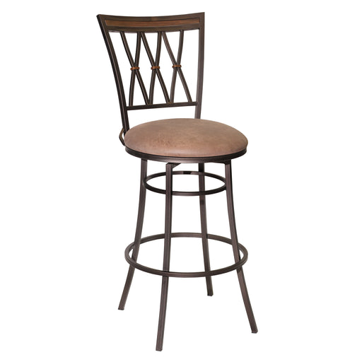 Steve Silver Sedona Dark Camel Swivel Bar Stool