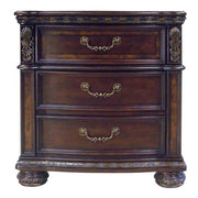 Steve Silver Monte Carlo Cherry Mappa Burl Nightstand