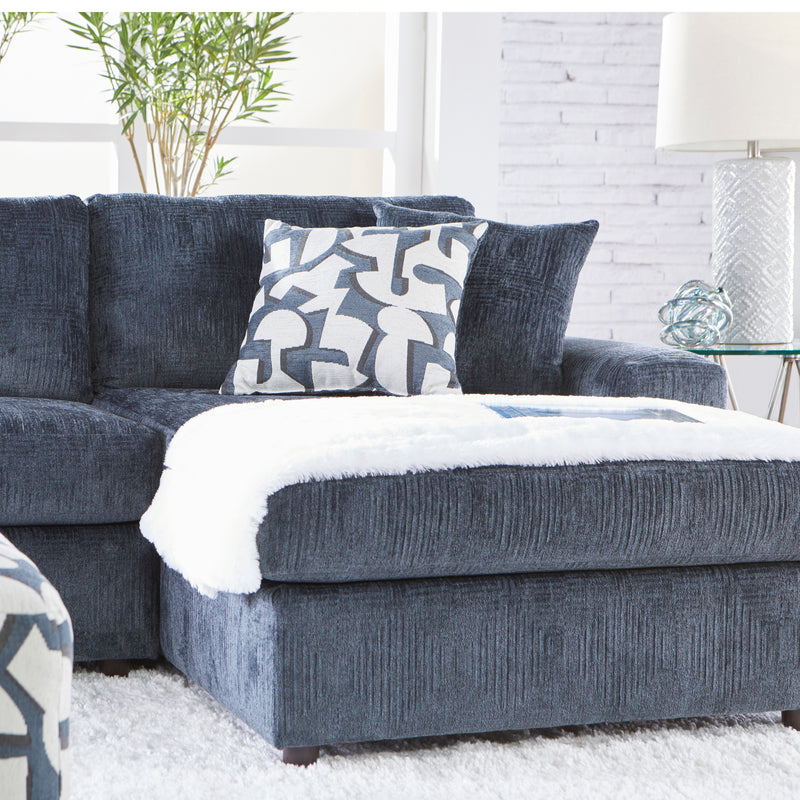 New Classic Furniture Tristan Indigo Blue 2pc Chaise Sectional