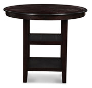 New Classic Furniture Gia Brown Round 5pc Counter Height Set