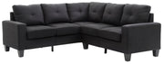 Glory Furniture Newbury Black Fabric Sectional