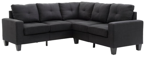 Glory Furniture Newbury Black Fabric Sectional