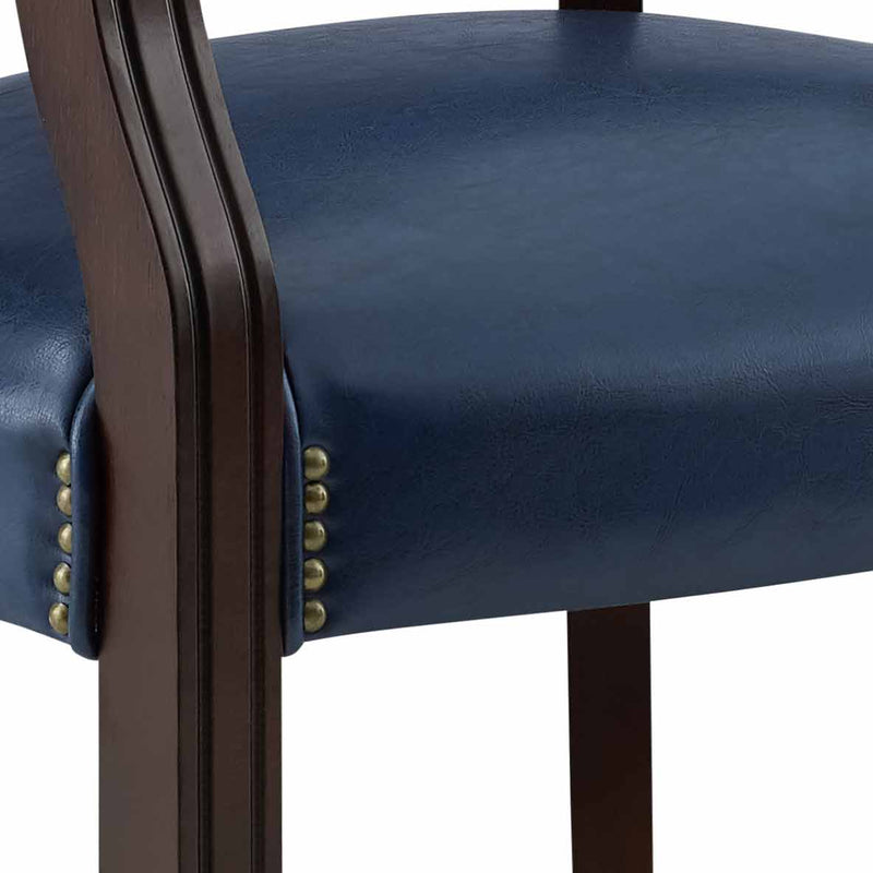 Steve Silver Tournament Brown Arm Chair with Casters
