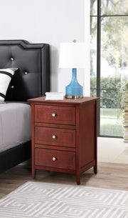 Glory Furniture Daniel Black 3 Drawers Nightstand